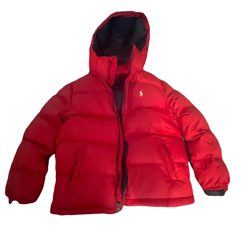 Polo Ralph Lauren Kids Down Puffer Jacket Coat - Red - sizes M (10-12)